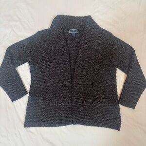 Karen Scott Marled Knit Shawl Collar Cardigan - Size L
